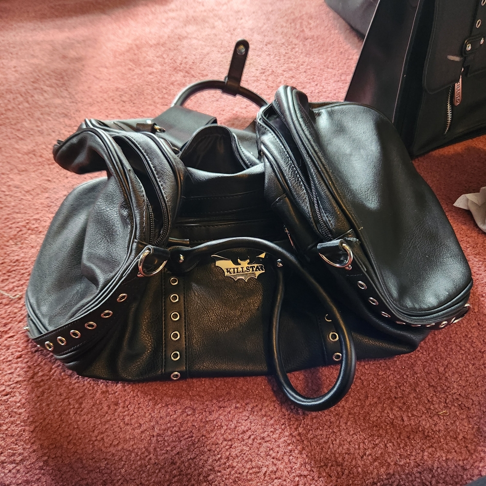 Killstar Black Studded Handbag